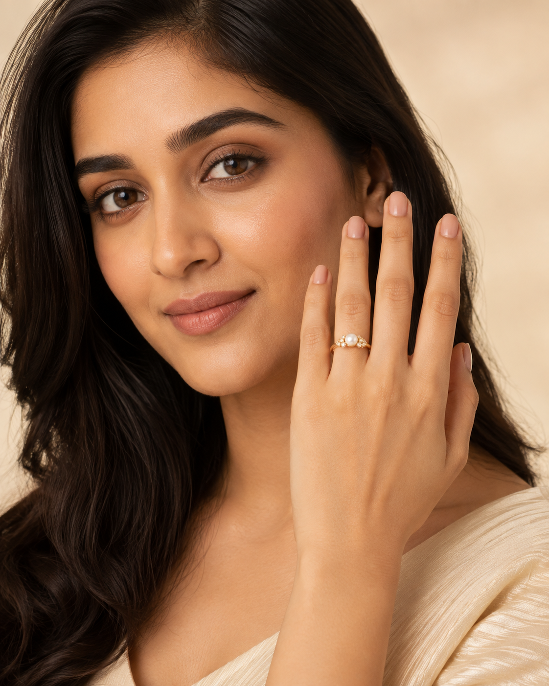 Pearl Royale Adjustable Ring