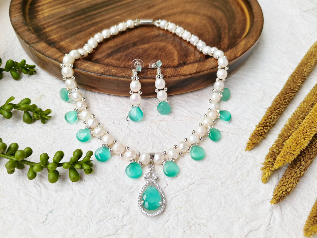 Nilima Pearl Necklace Set