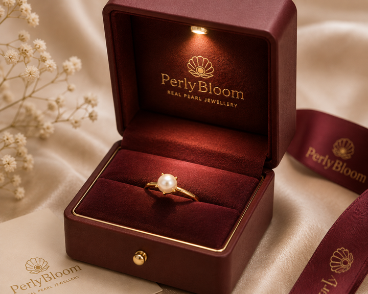 Pearl Blossom Adjustable Ring