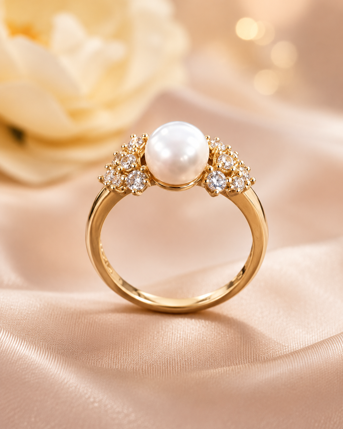 Pearl Royale Adjustable Ring