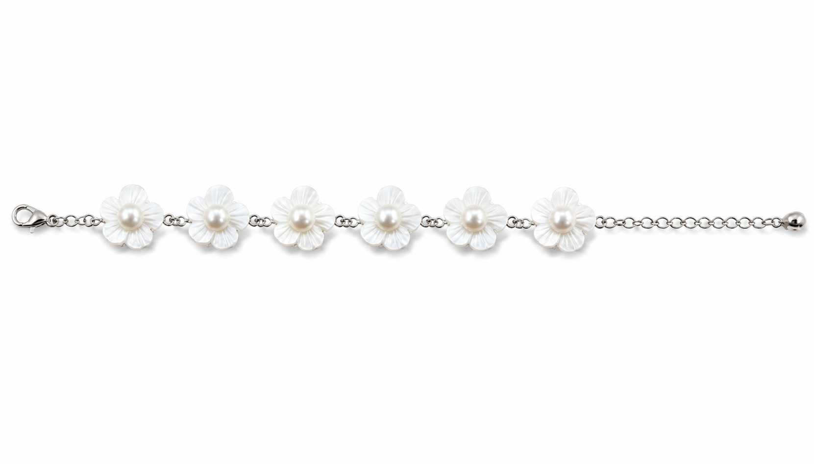 Blossom White Pearl Bracelet