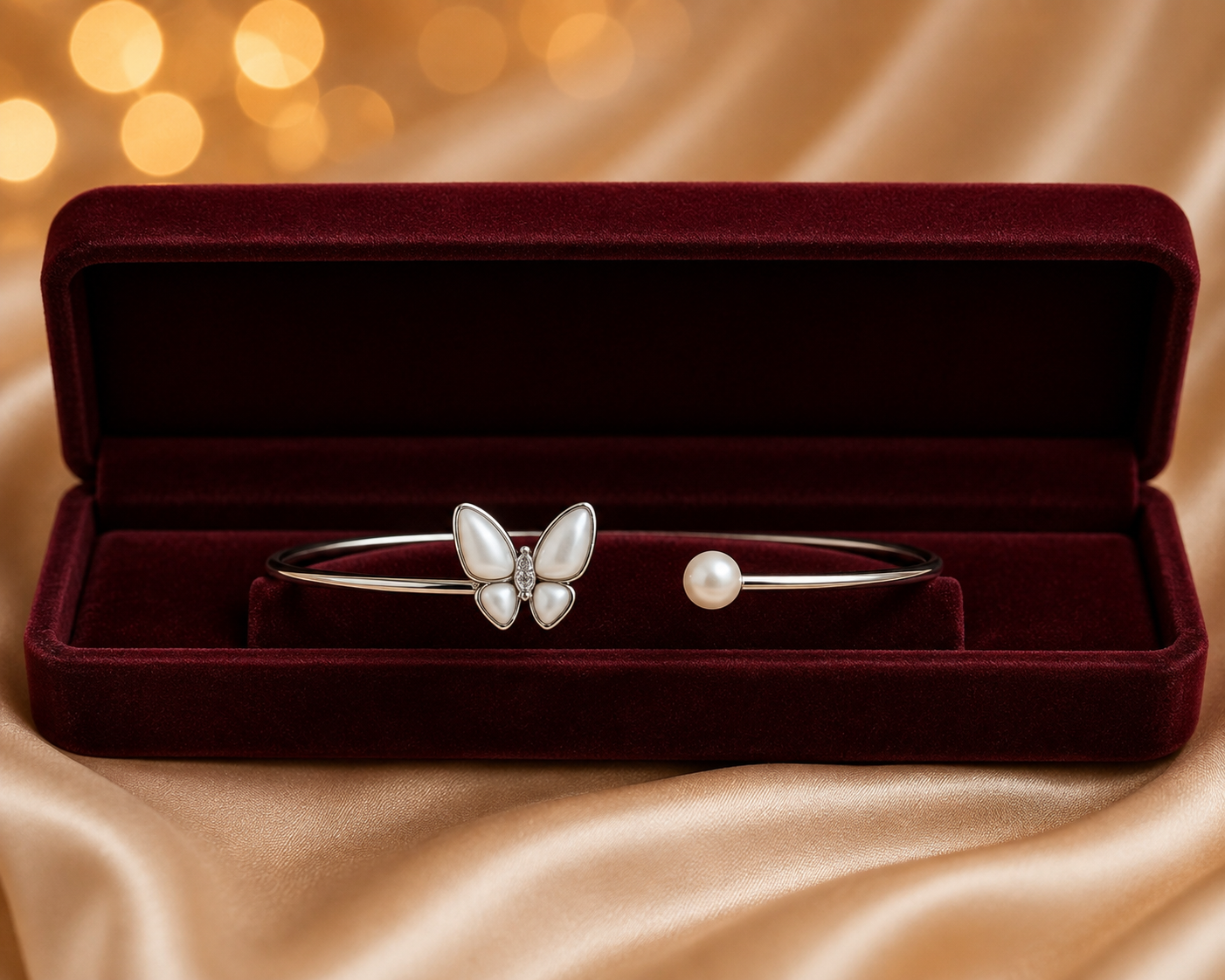 Butterfly Pearl Bracelet