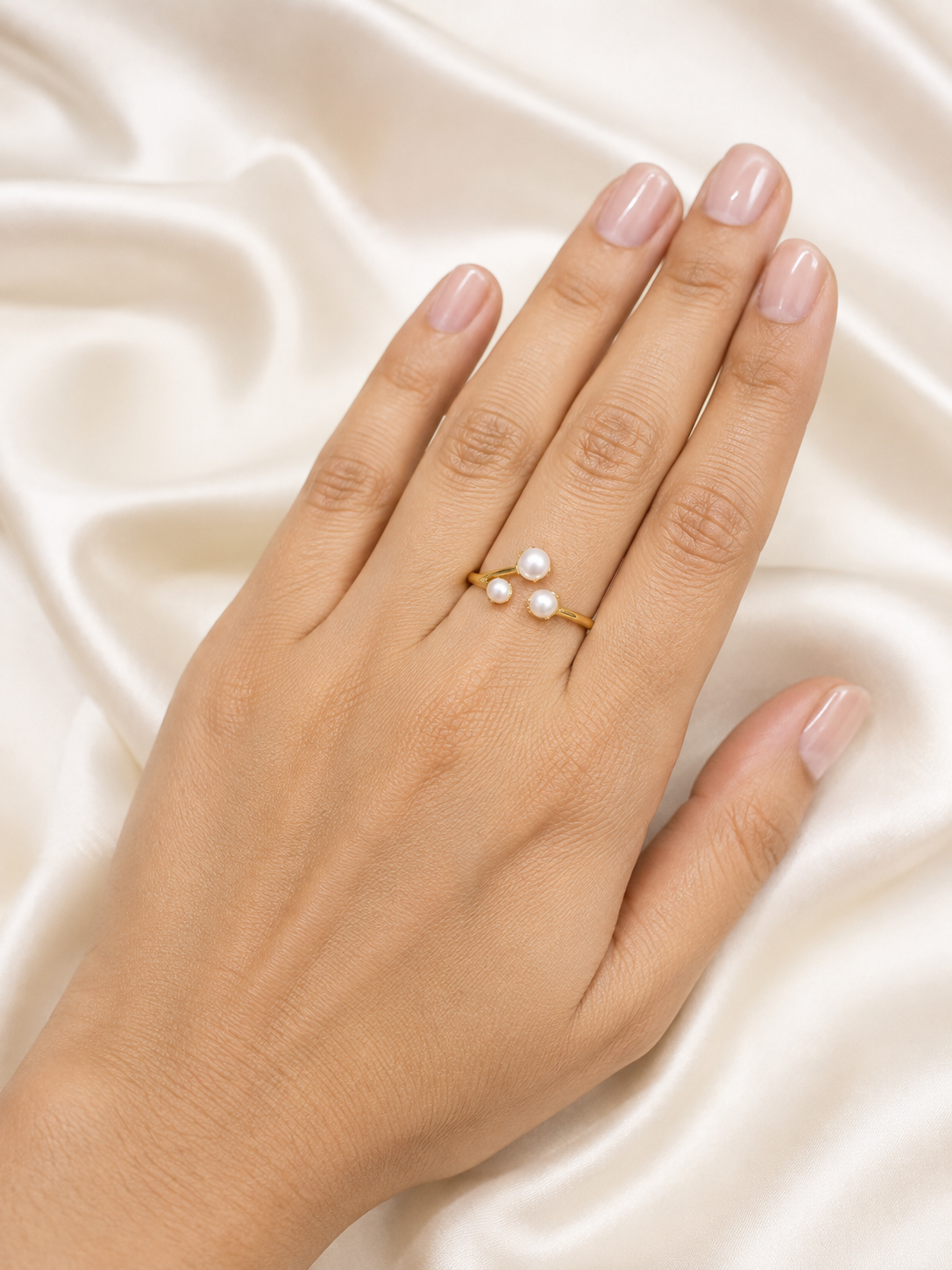 Pearl Moonlit Adjustable Ring