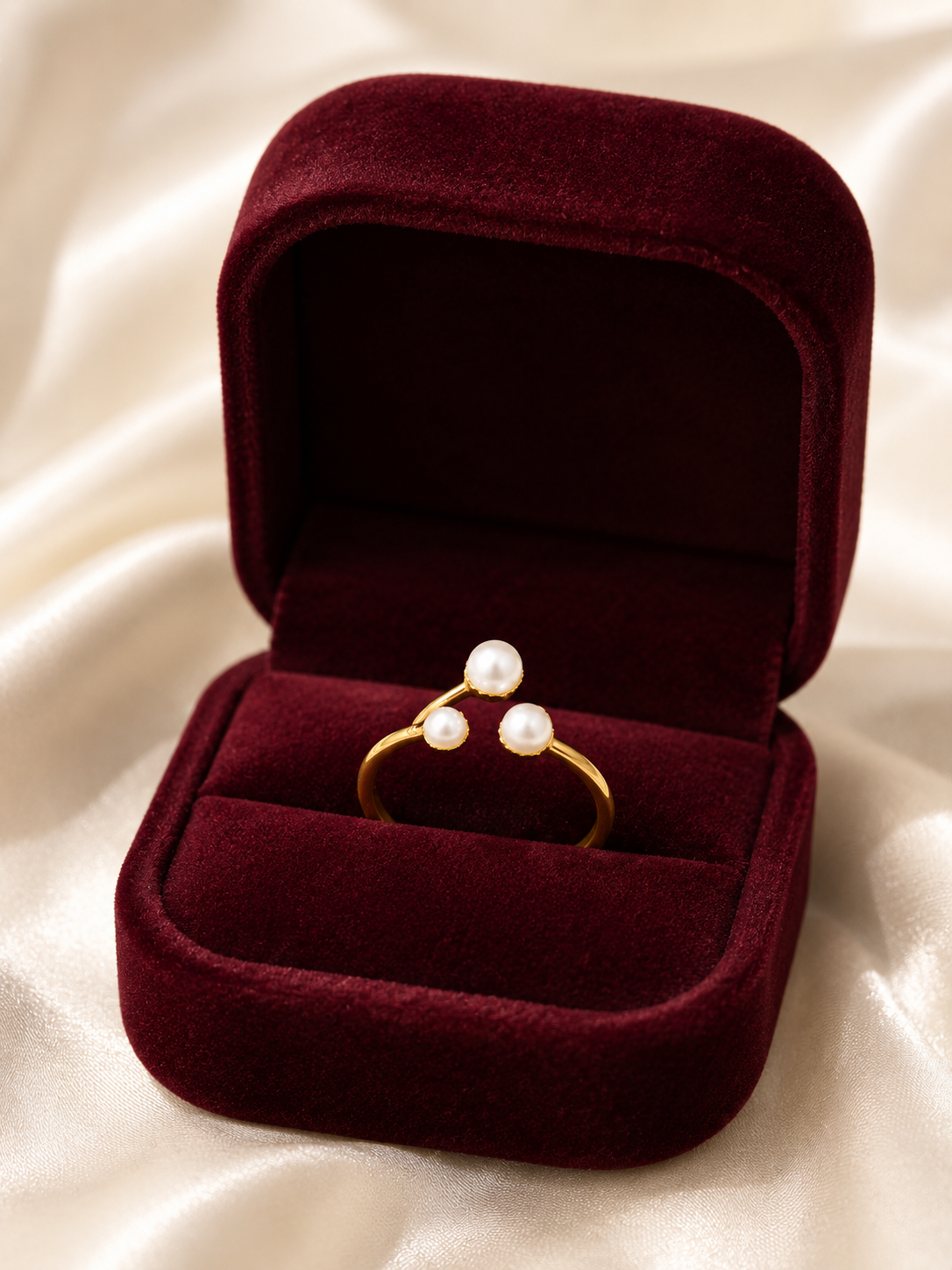 Pearl Moonlit Adjustable Ring