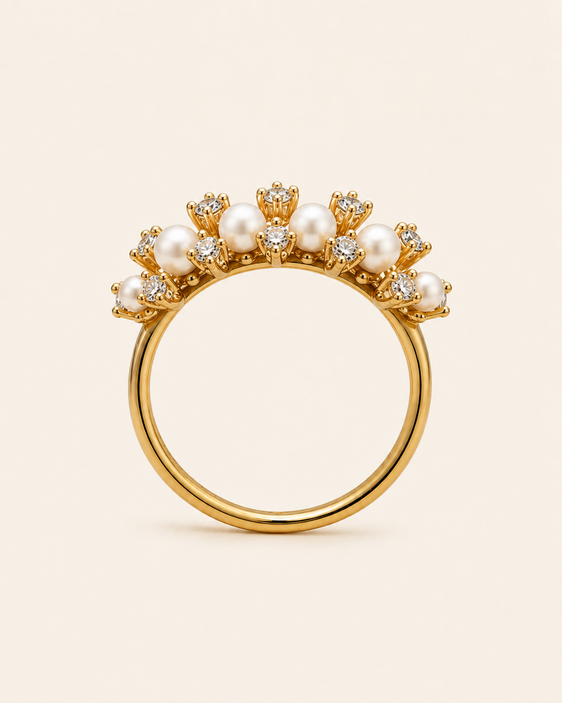 Serene Pearl Adjustable Ring