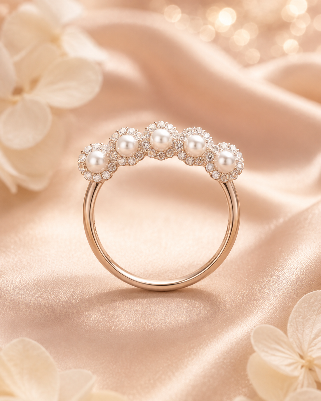 Pearl Wisper Adjustable Ring