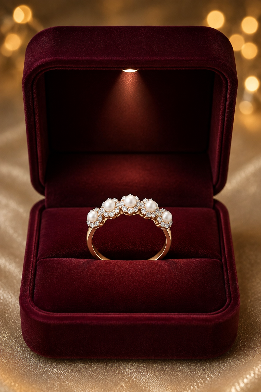 Pearl Wisper Adjustable Ring