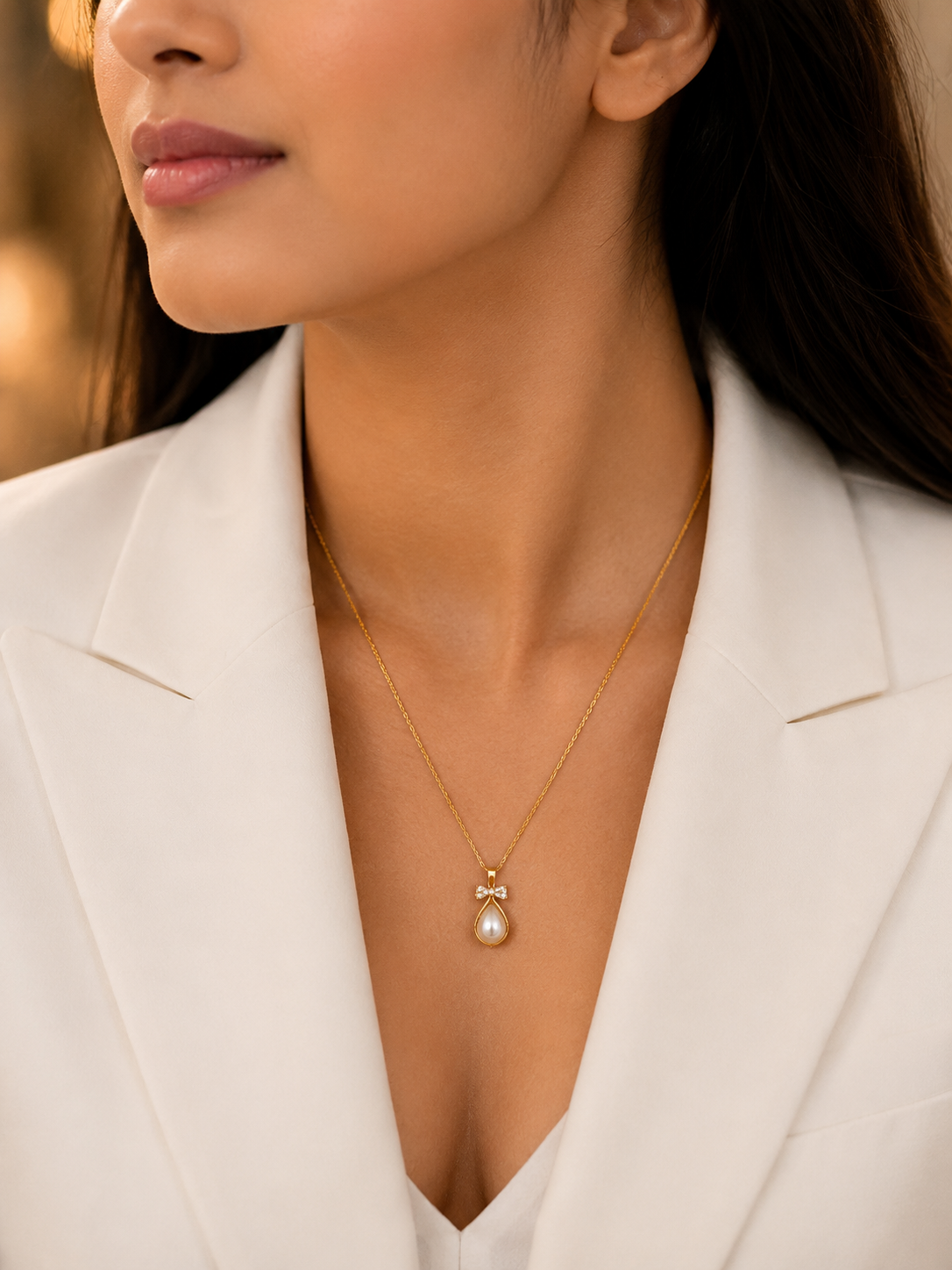 Pearl Lily Pendant