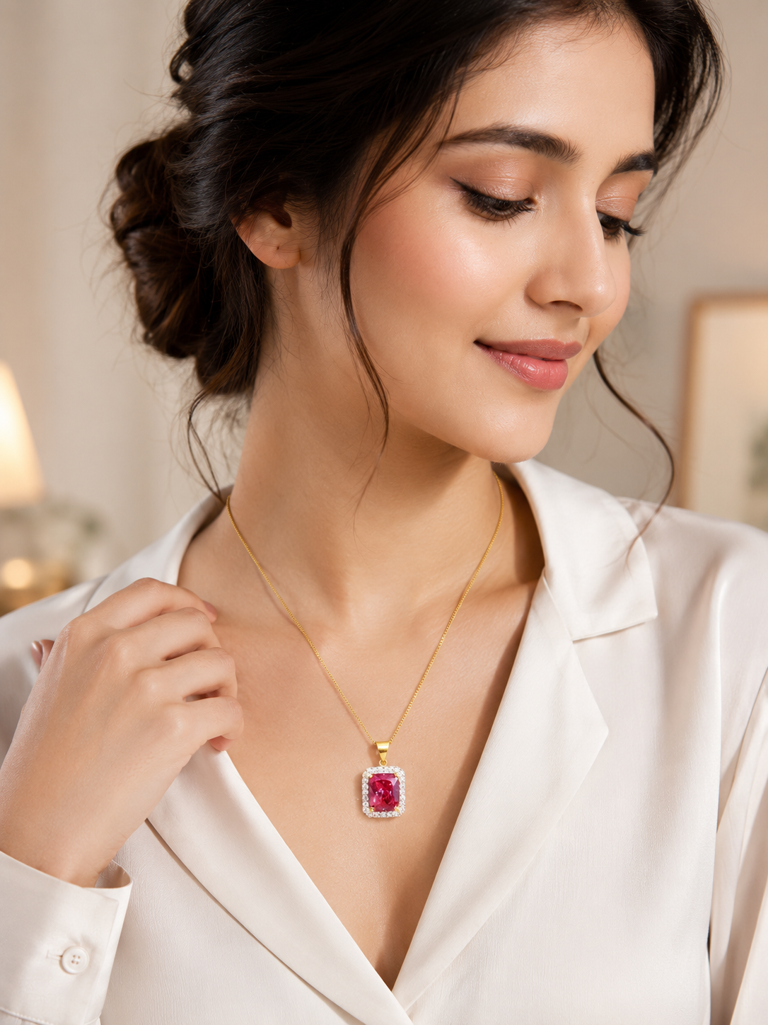 Scarlet Love Chain & Pendant