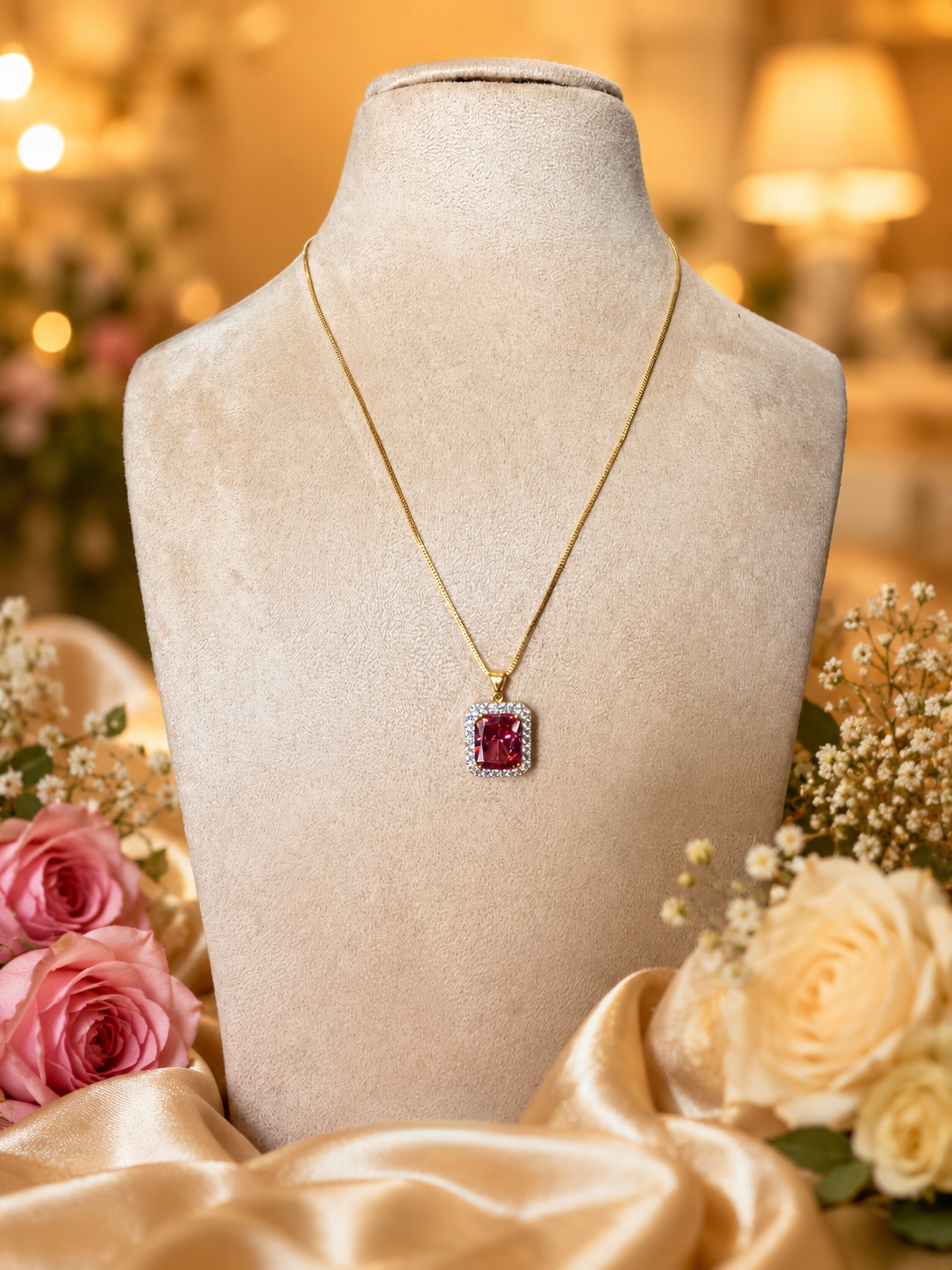 Scarlet Love Chain & Pendant