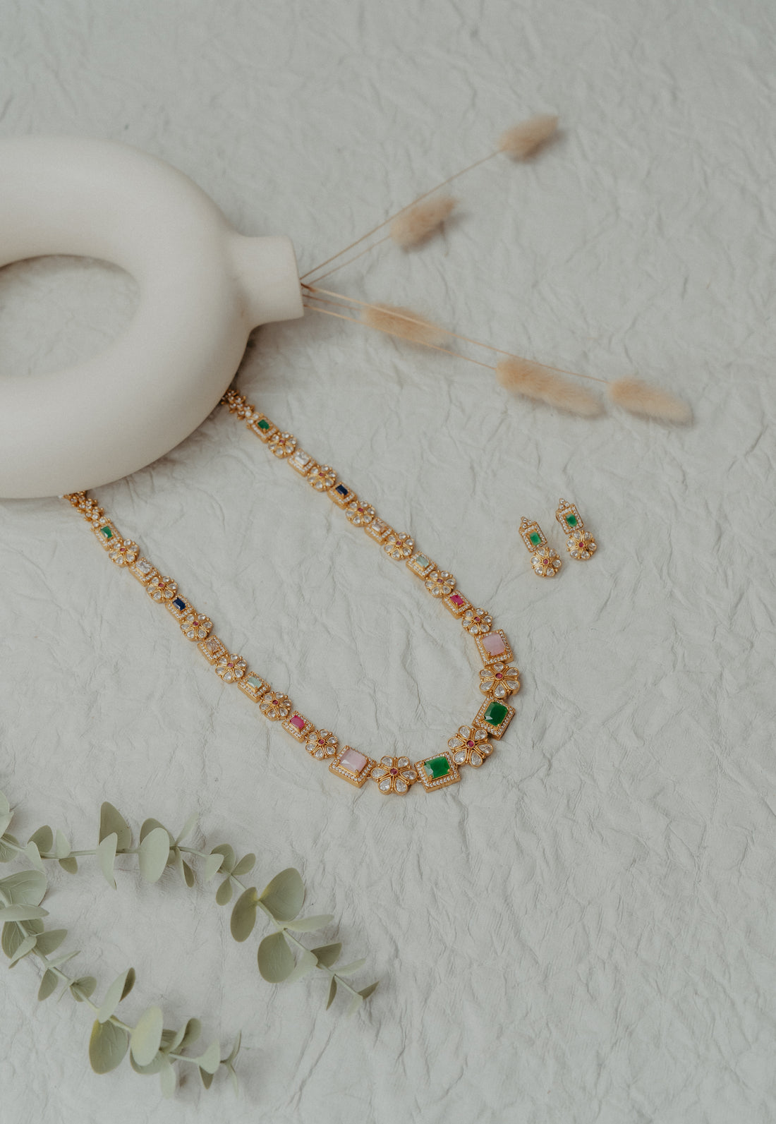 Rangratna Long Necklace Set