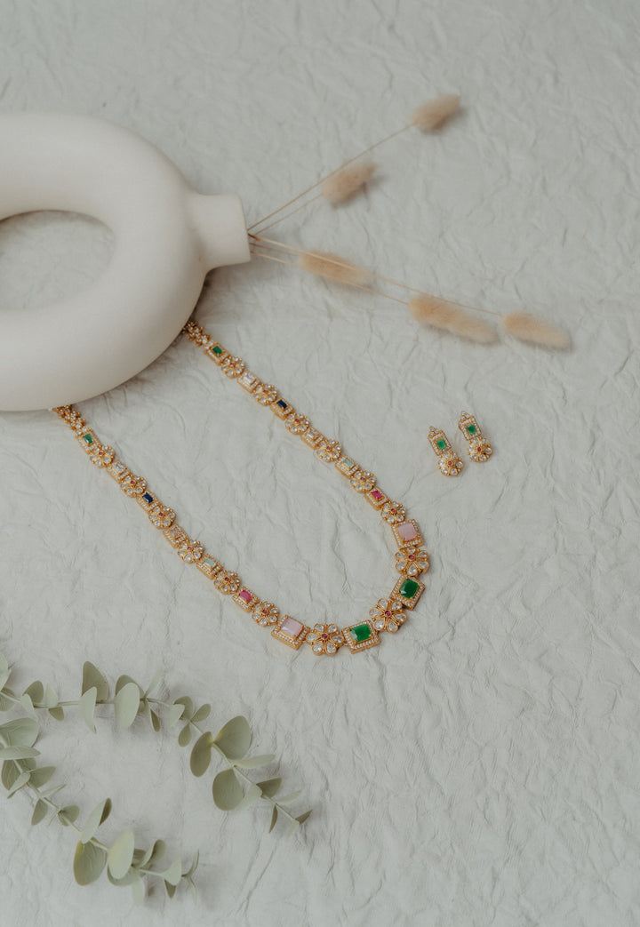 Rangratna Long Necklace Set