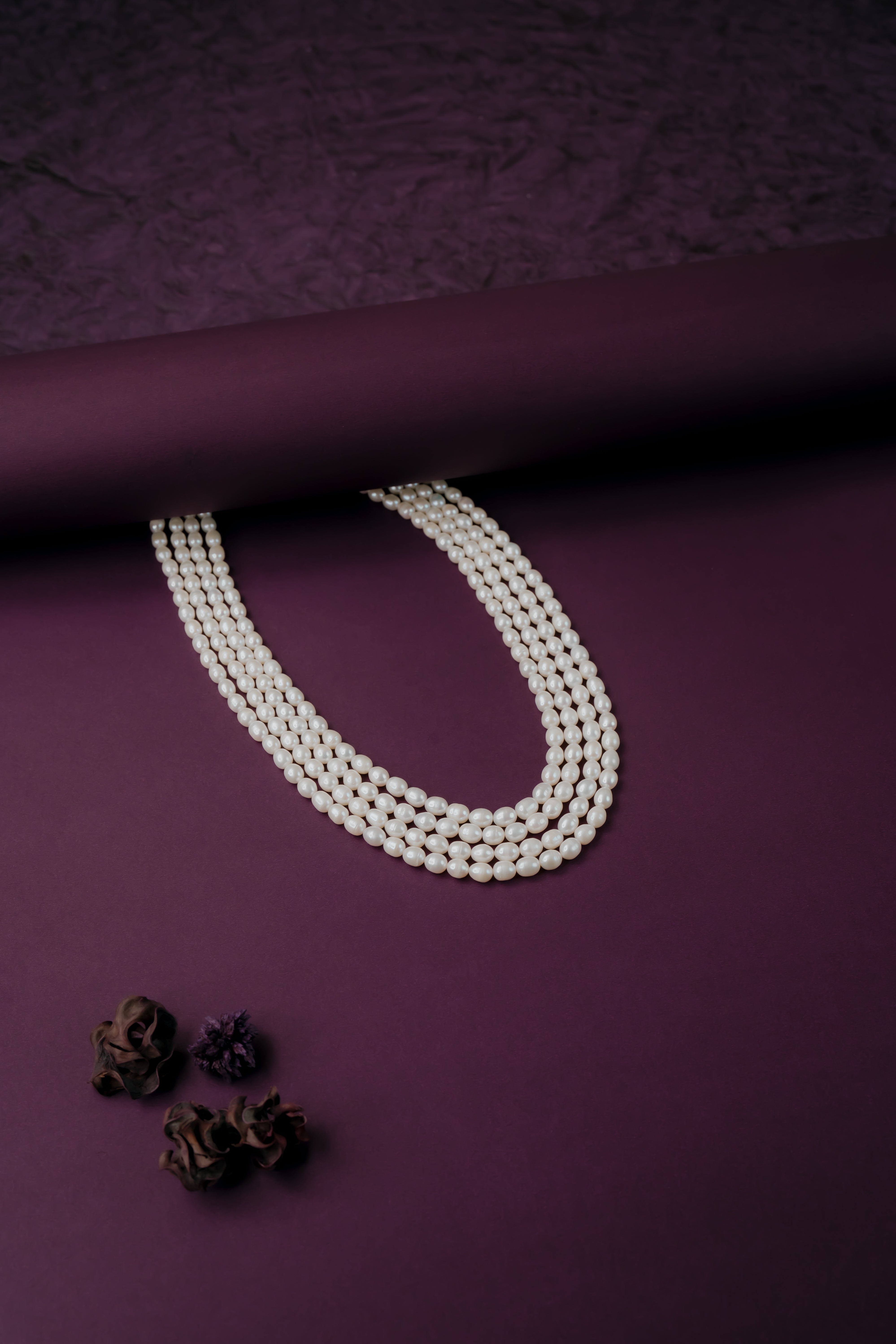 Chandramala Real Pearl Set