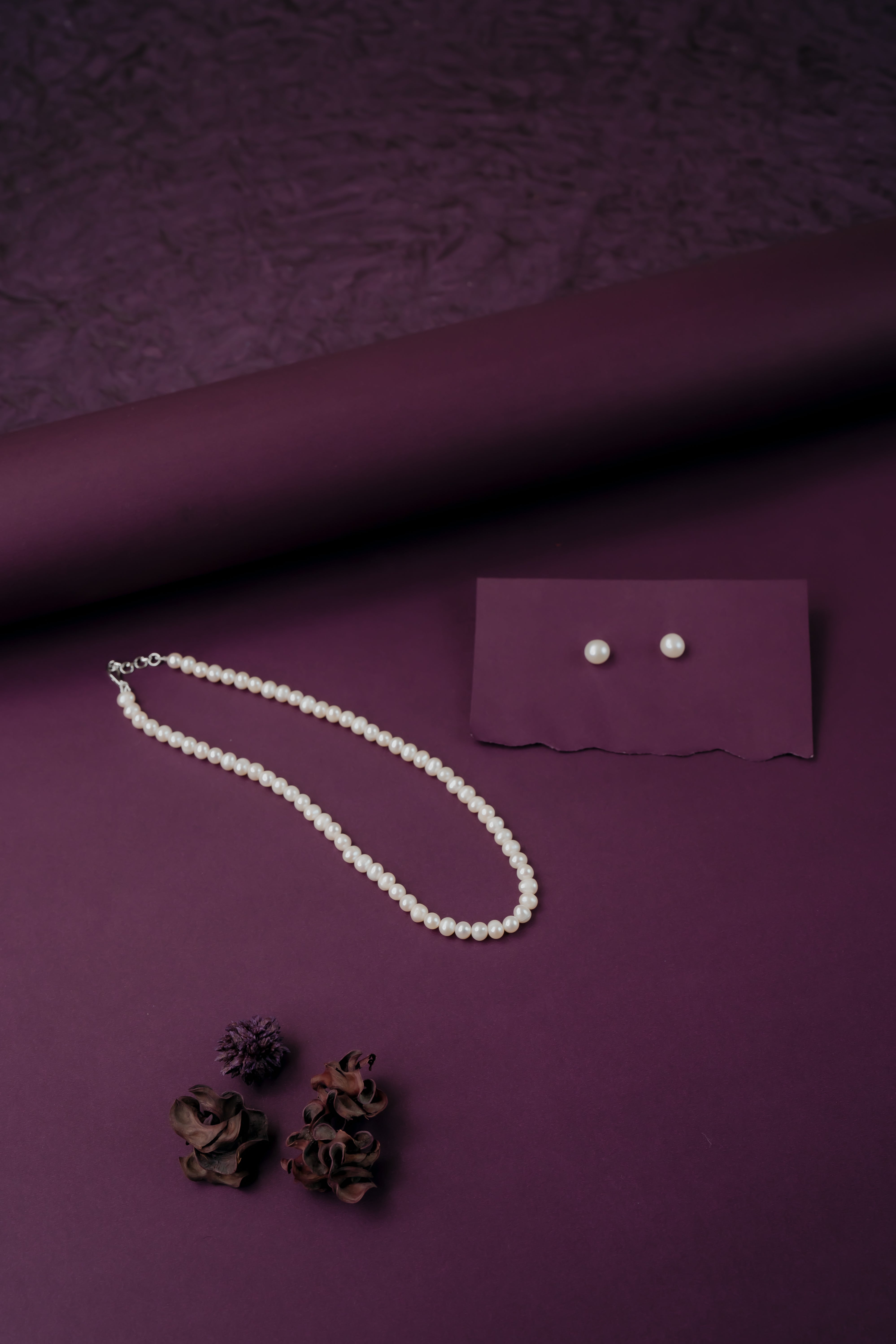 Moti Mala Single line Pearl Set