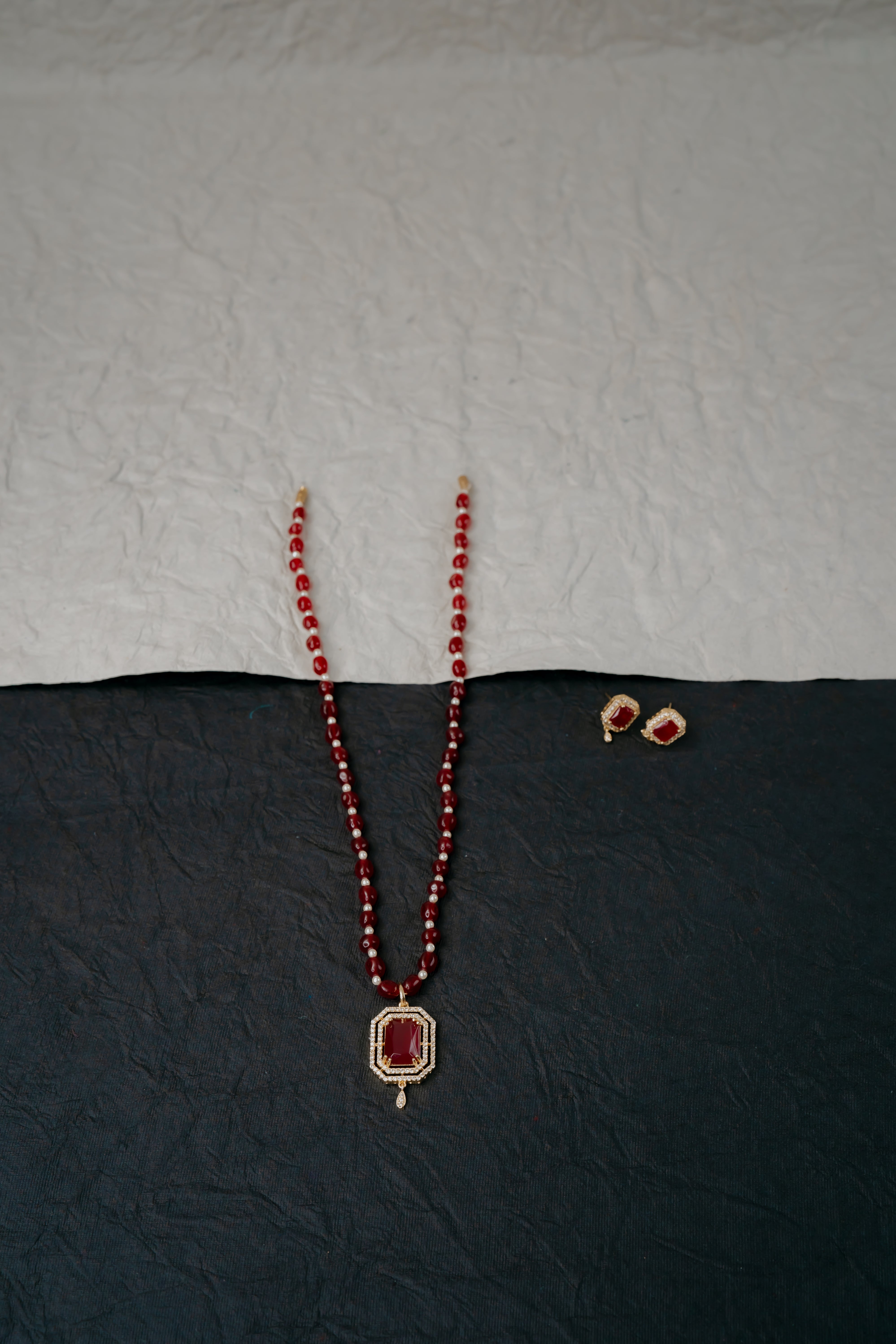 Raktima Polki Beads Set