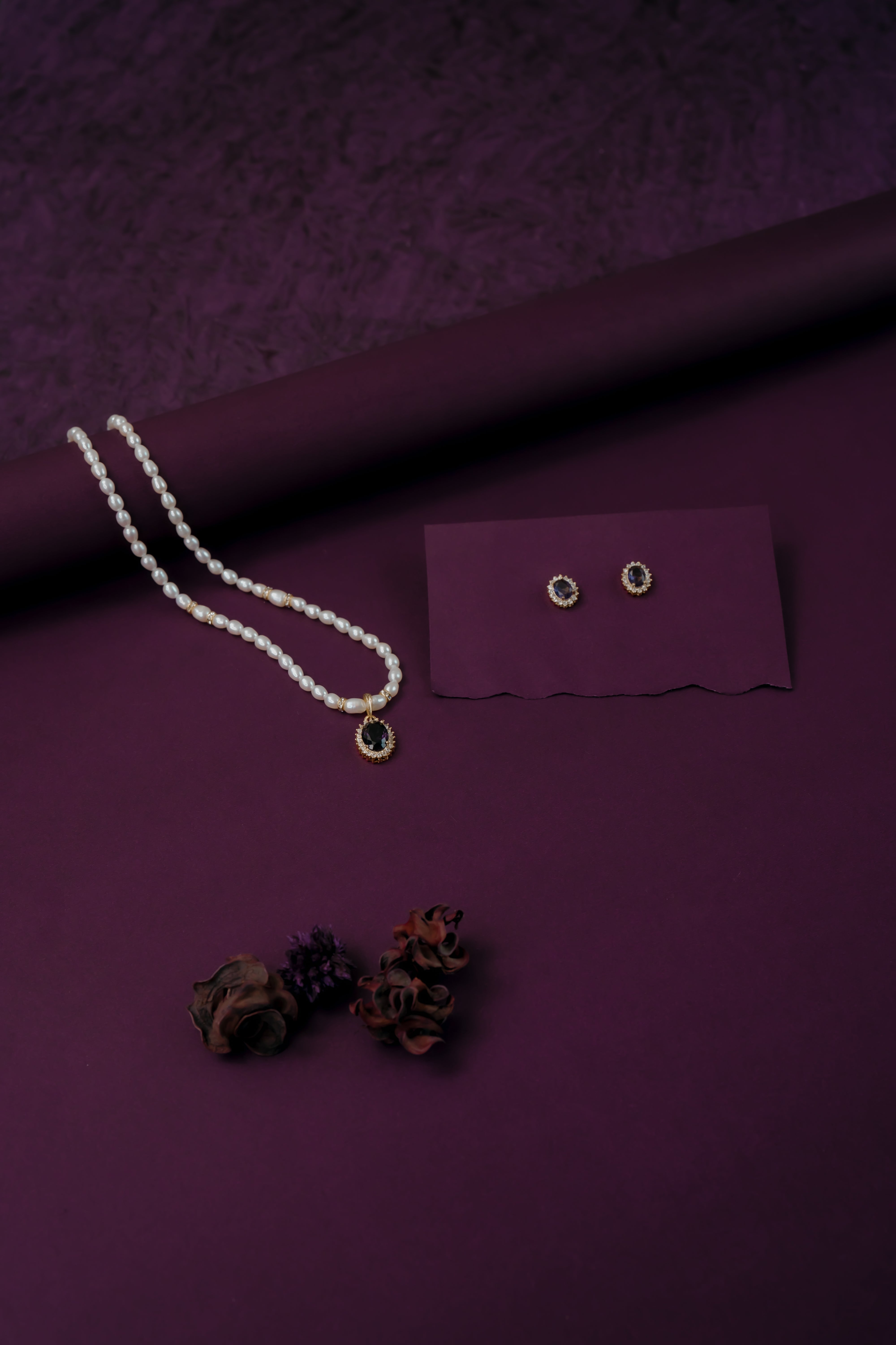 Blue Serenity Single line Pearl Set