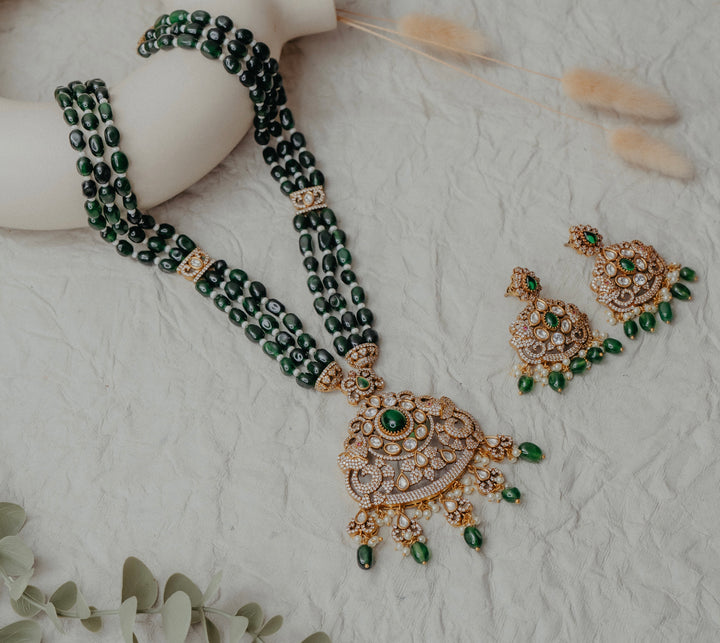 Vasundhara Long Pendent Set