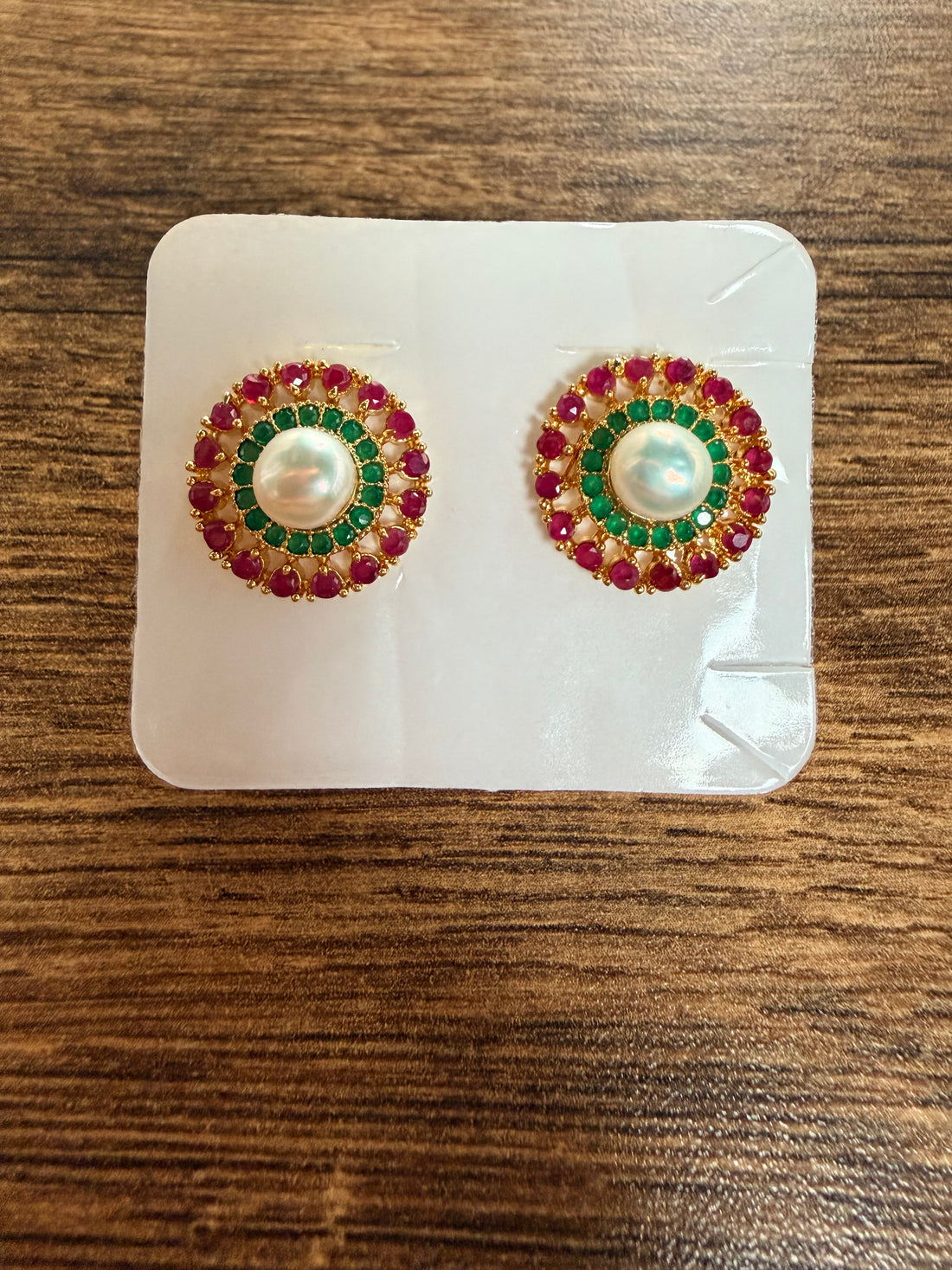 Rajwadi Pearl Studs