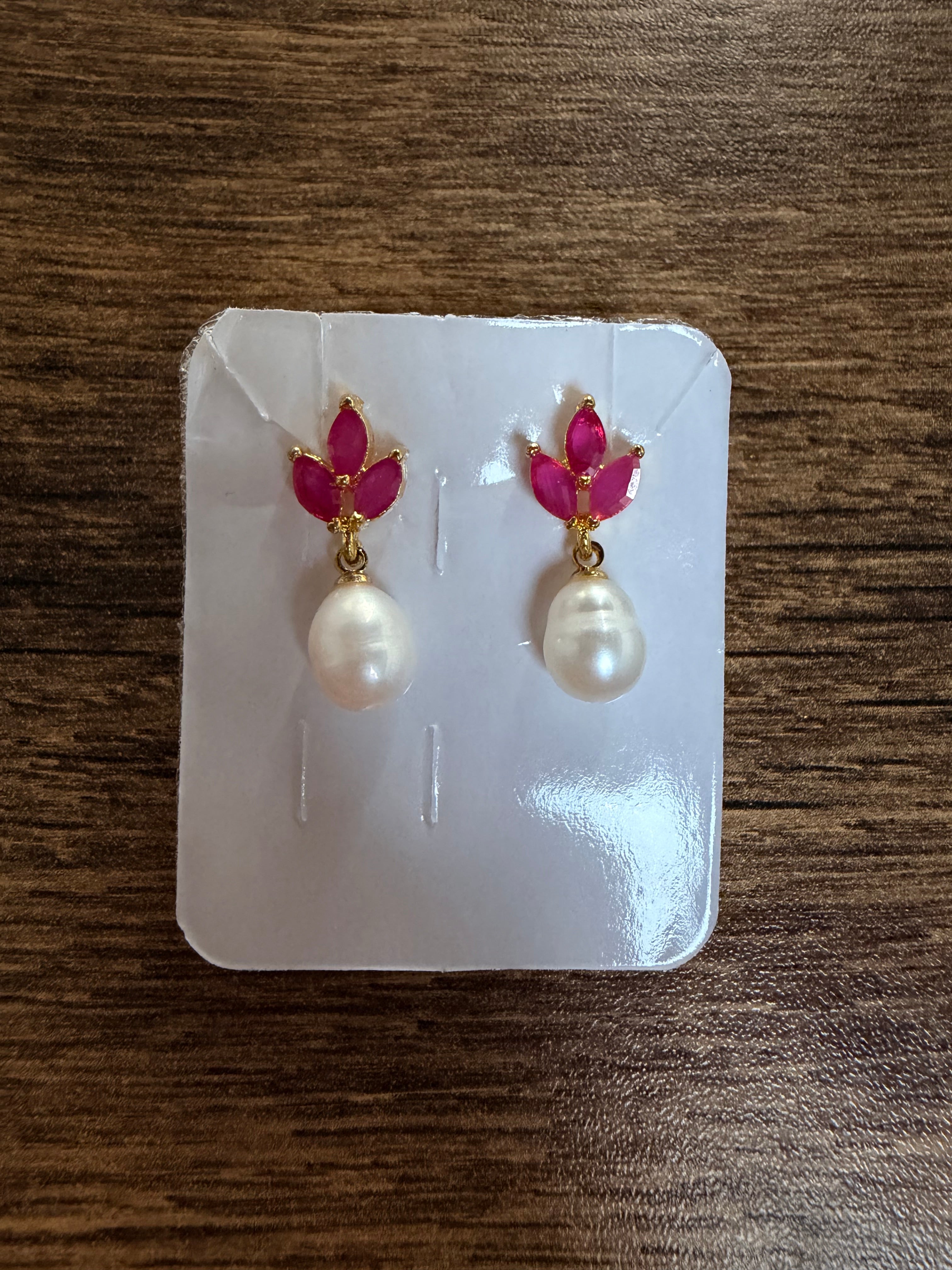 Ruby Luxe Pearl Drops