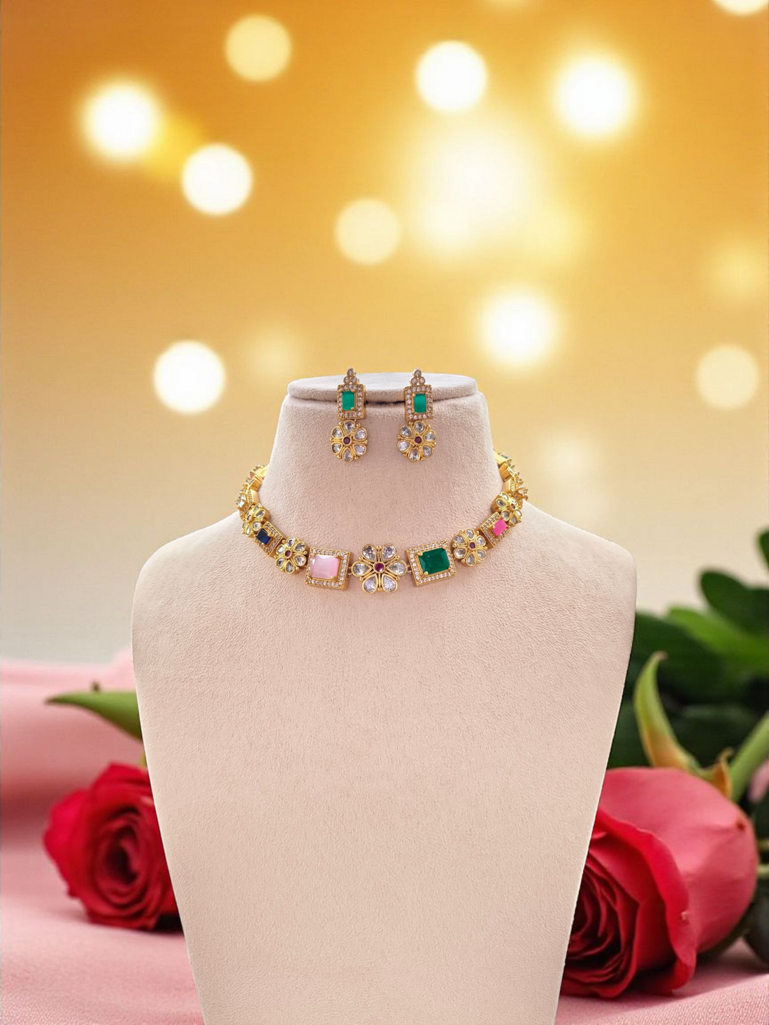 Rasrang Short Necklace Set