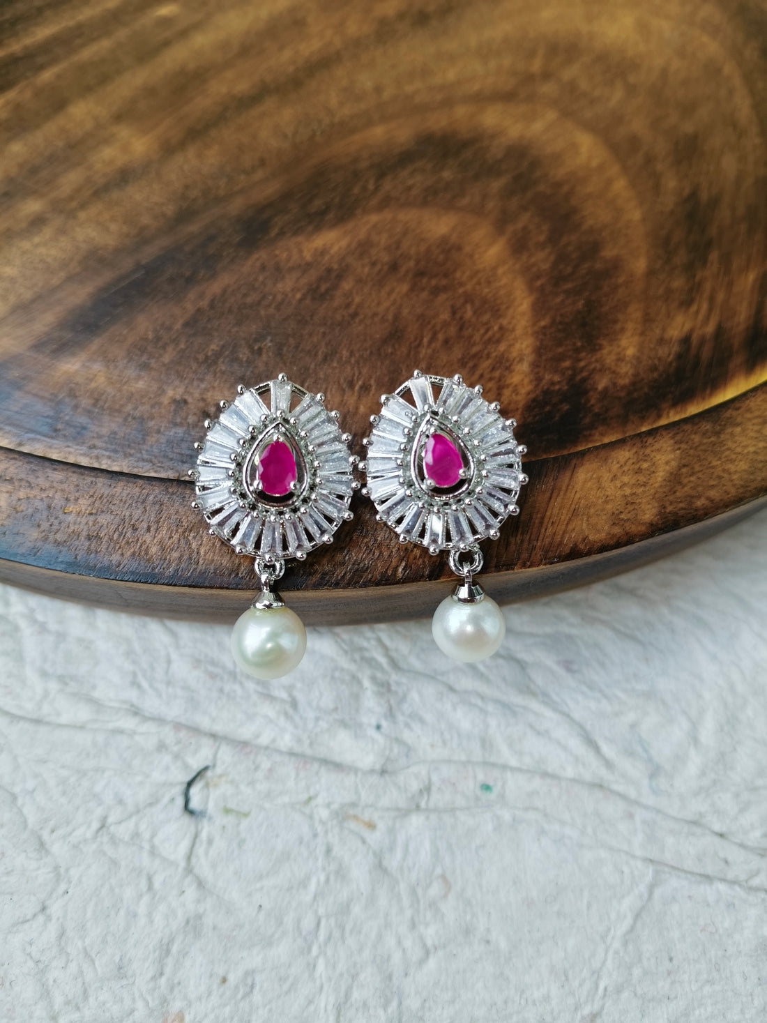 Ragini Long Pearl Necklace Set