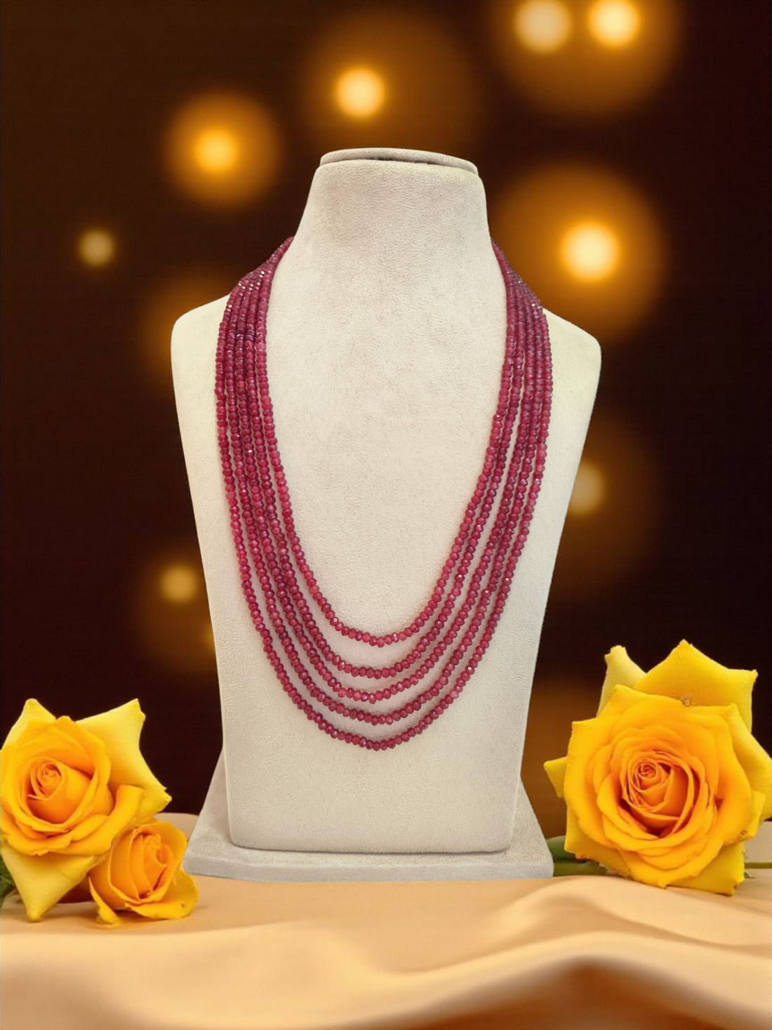 Arunima Real Onyx Stone Beads Set