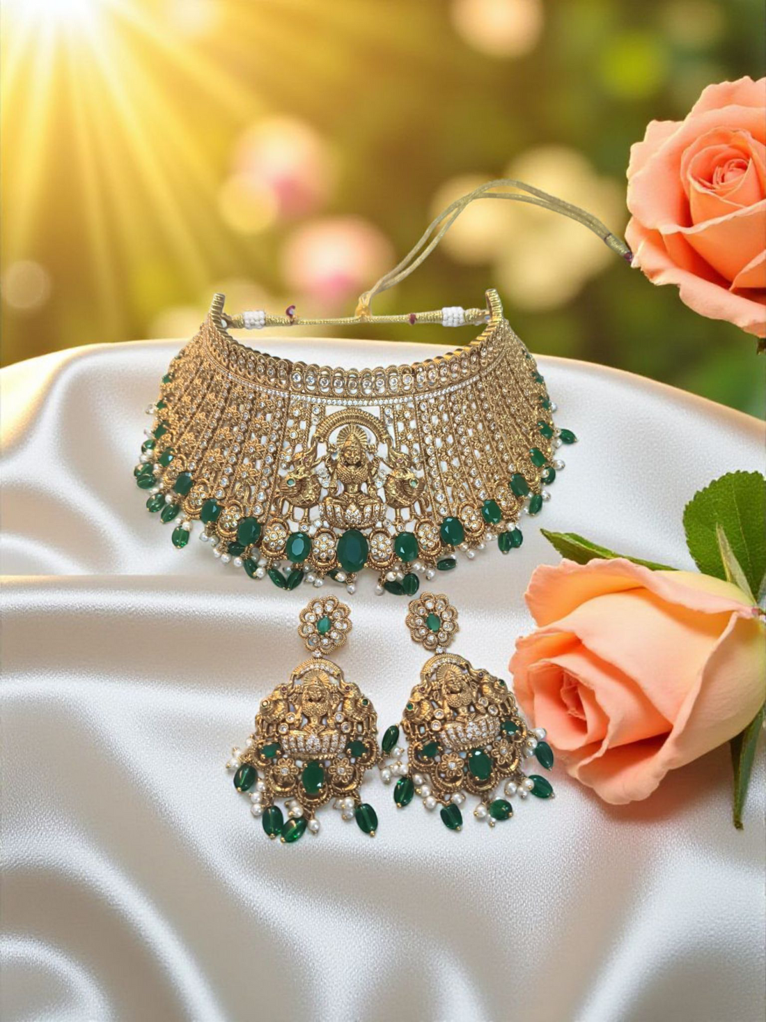 Meenakshi Mani Choker Set