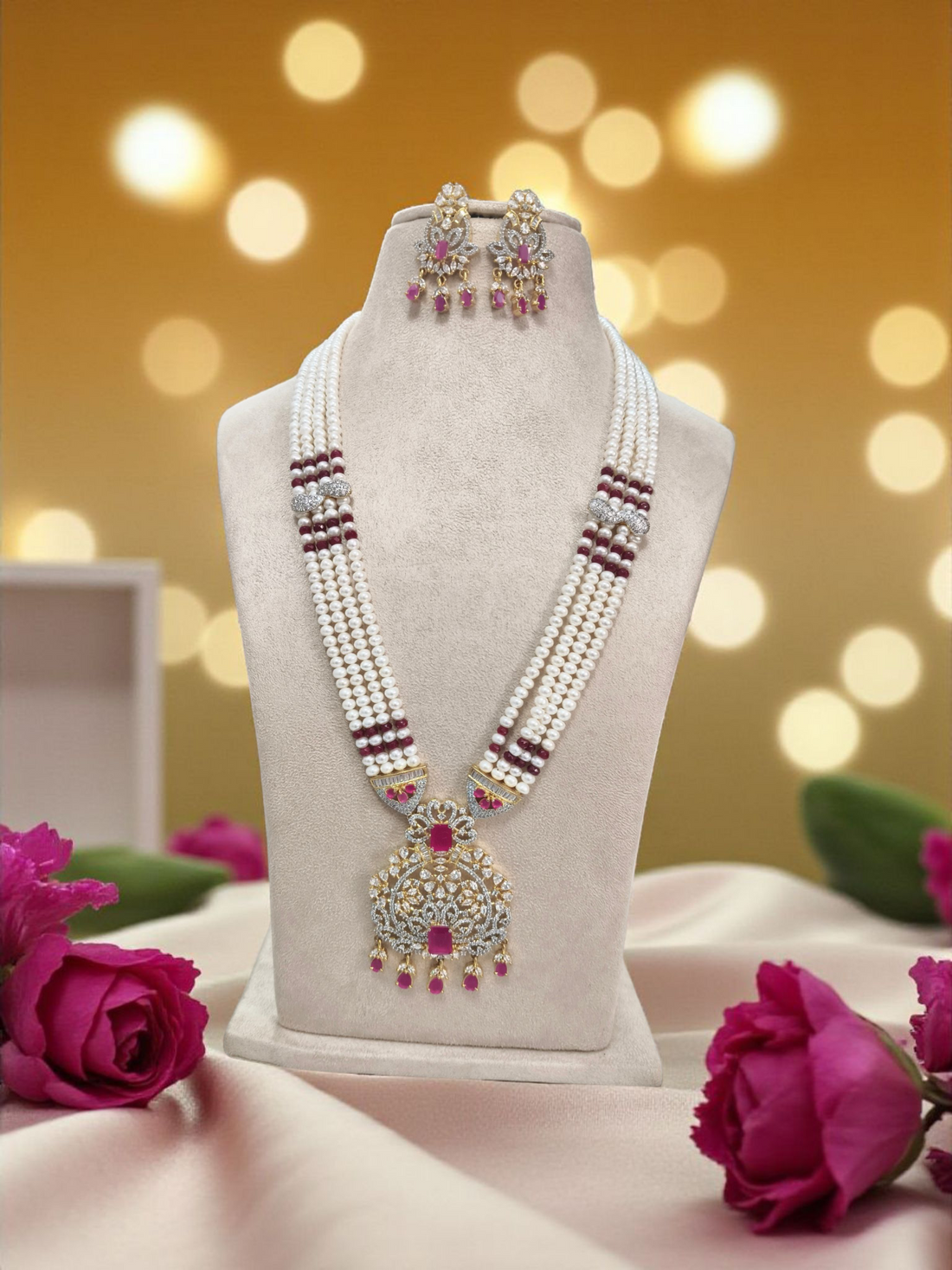 Gul-e-Nizam Real Pearl Set