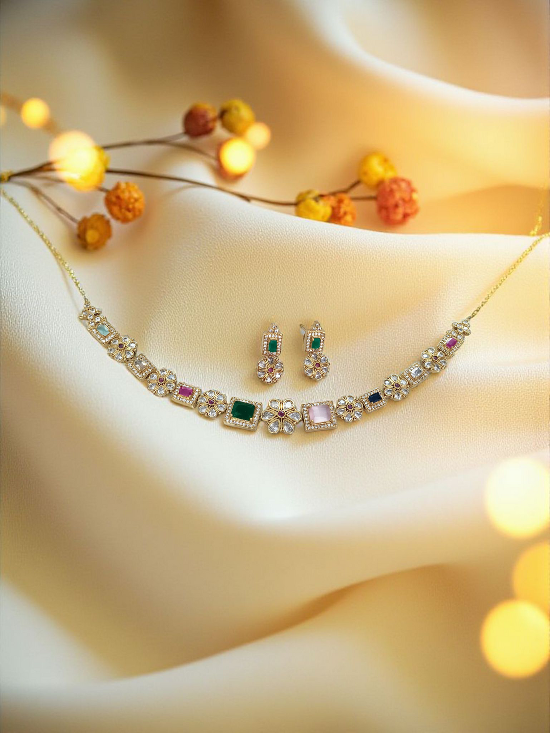 Rasrang Short Necklace Set