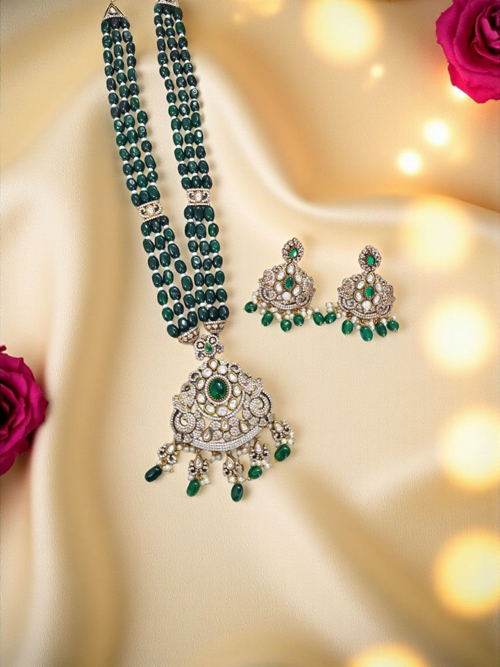 Vasundhara Long Pendent Set