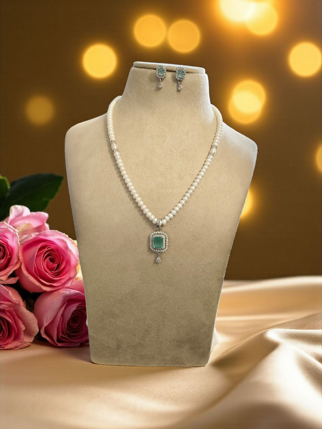 Aqua Glow Single line Pearl Set