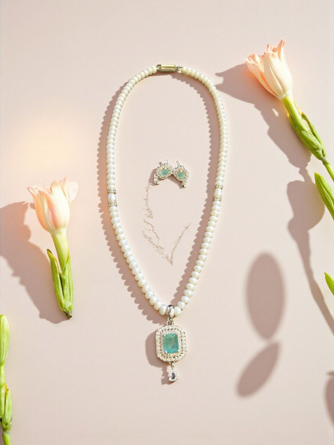 Aqua Glow Single line Pearl Set