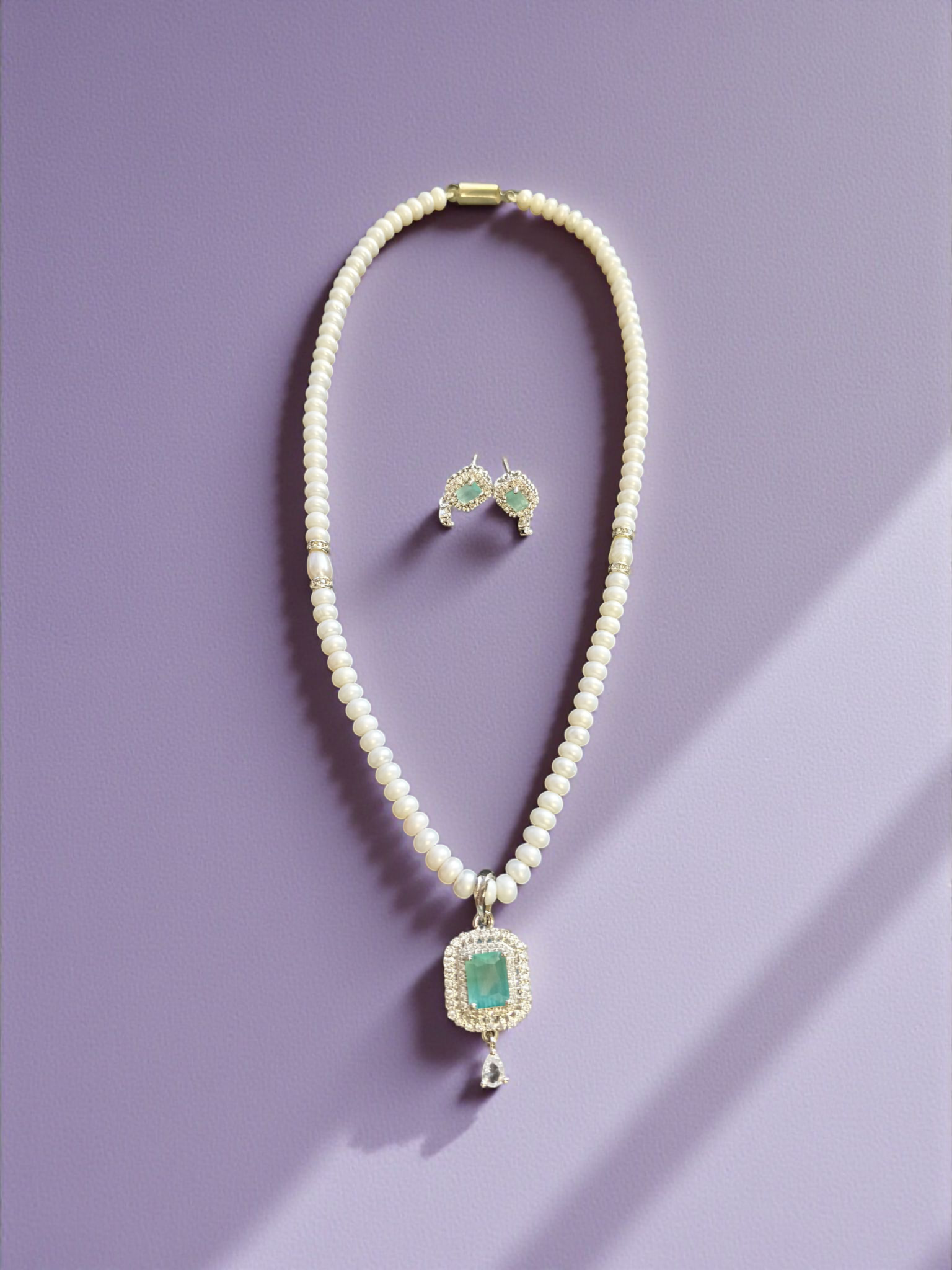 Aqua Glow Single line Pearl Set