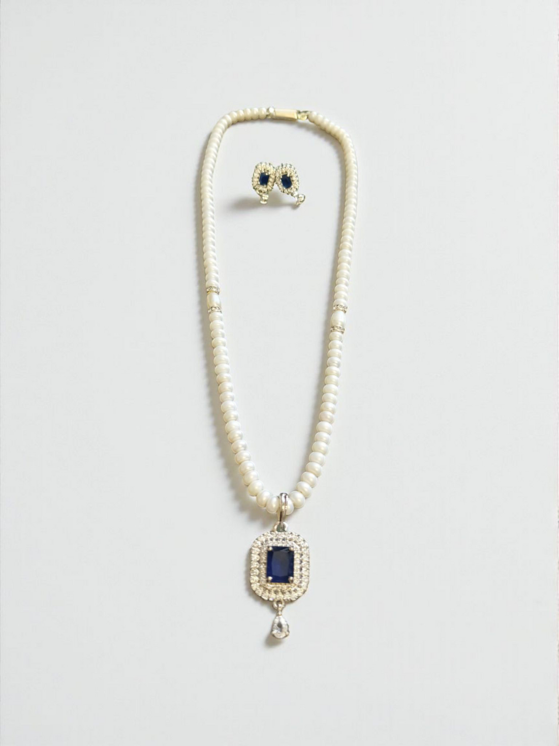 Mystic Blue Single line Pearl Set
