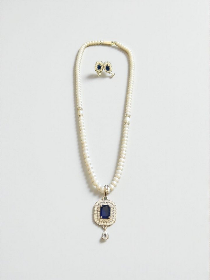 Mystic Blue Single line Pearl Set