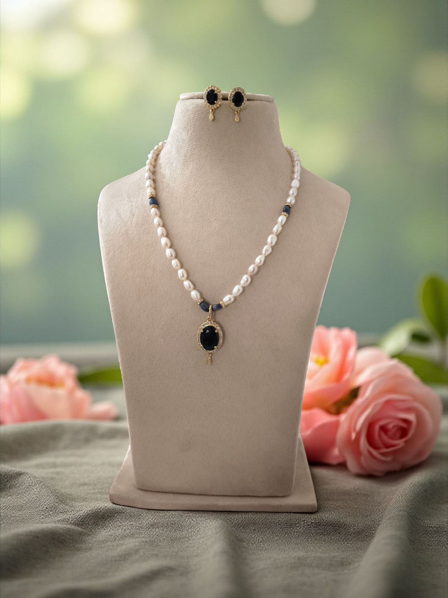 Midnight Glow Single line Pearl Set