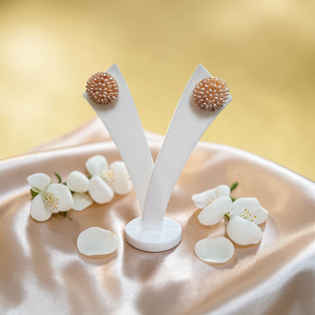 Pearl Blossom Studs