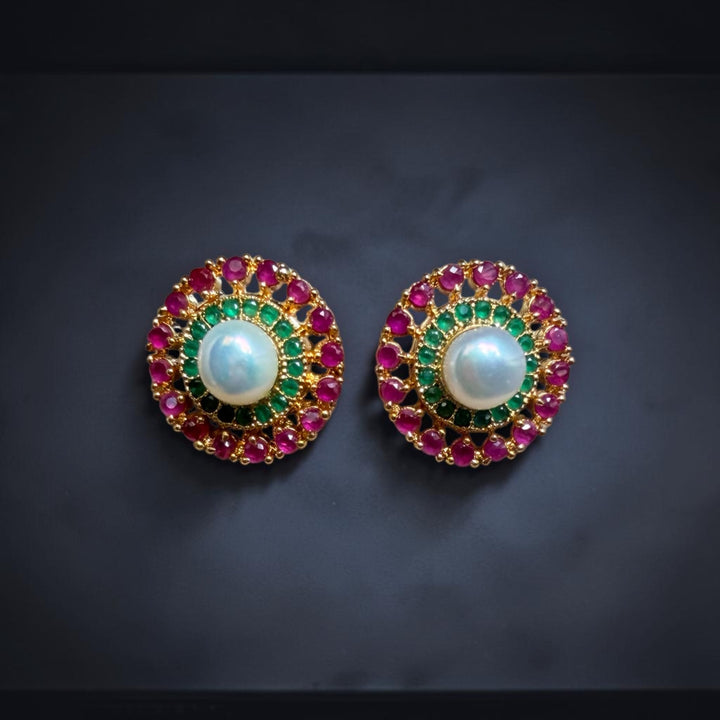 Rajwadi Pearl Studs